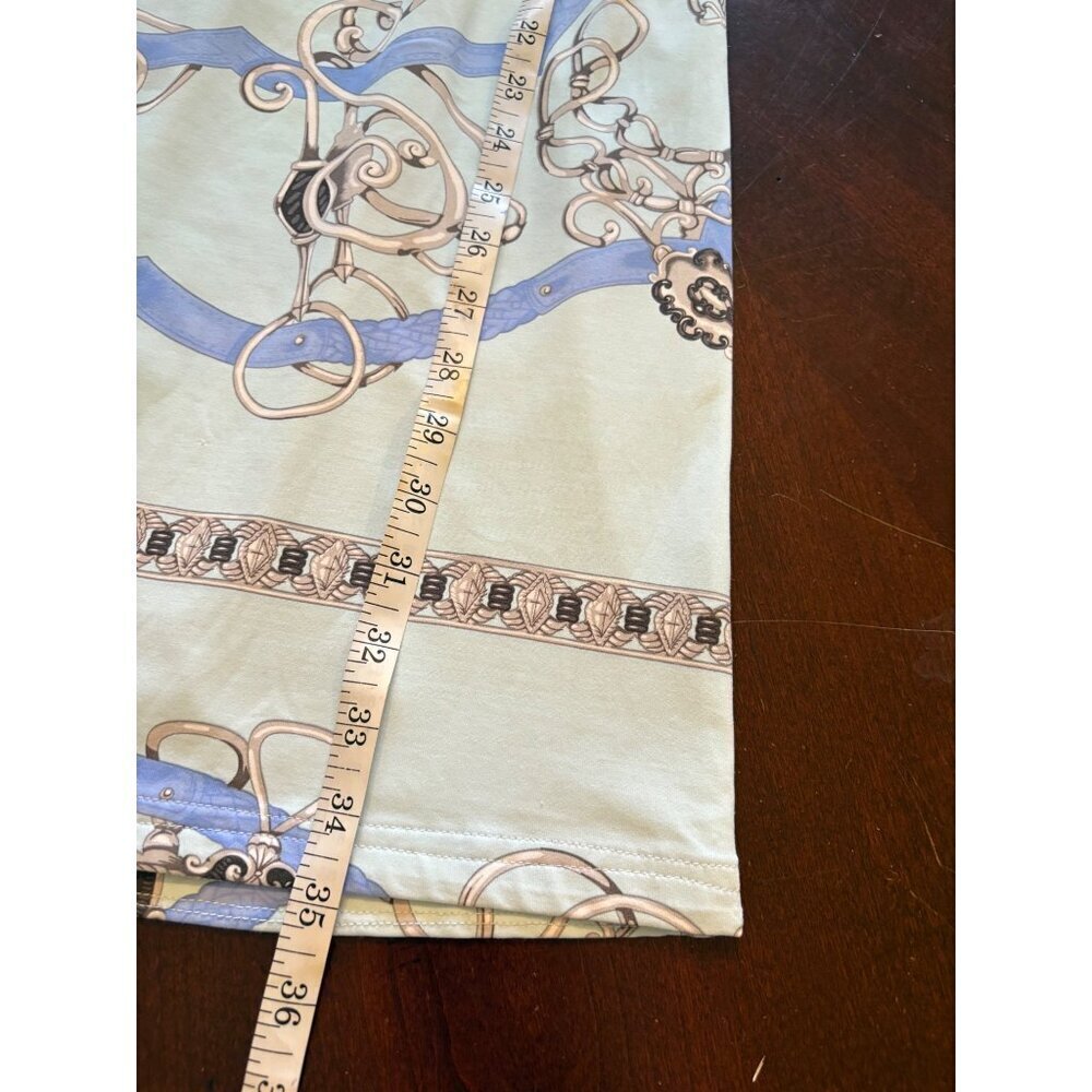 J.McLaughlin Catalina Cloth Equestrian Print Sleeveless Sheath Dress Blue XS - Picture 9 of 14